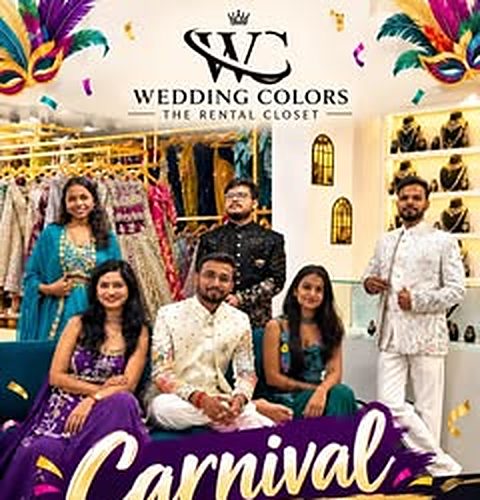 Carnival collection poster with the Wedding Colors team